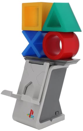 Cable Guys Ikon - Sony - Playstation Heritage Logo Support Lumineux Chargeur pour Téléphone et Manette - flash vidéo