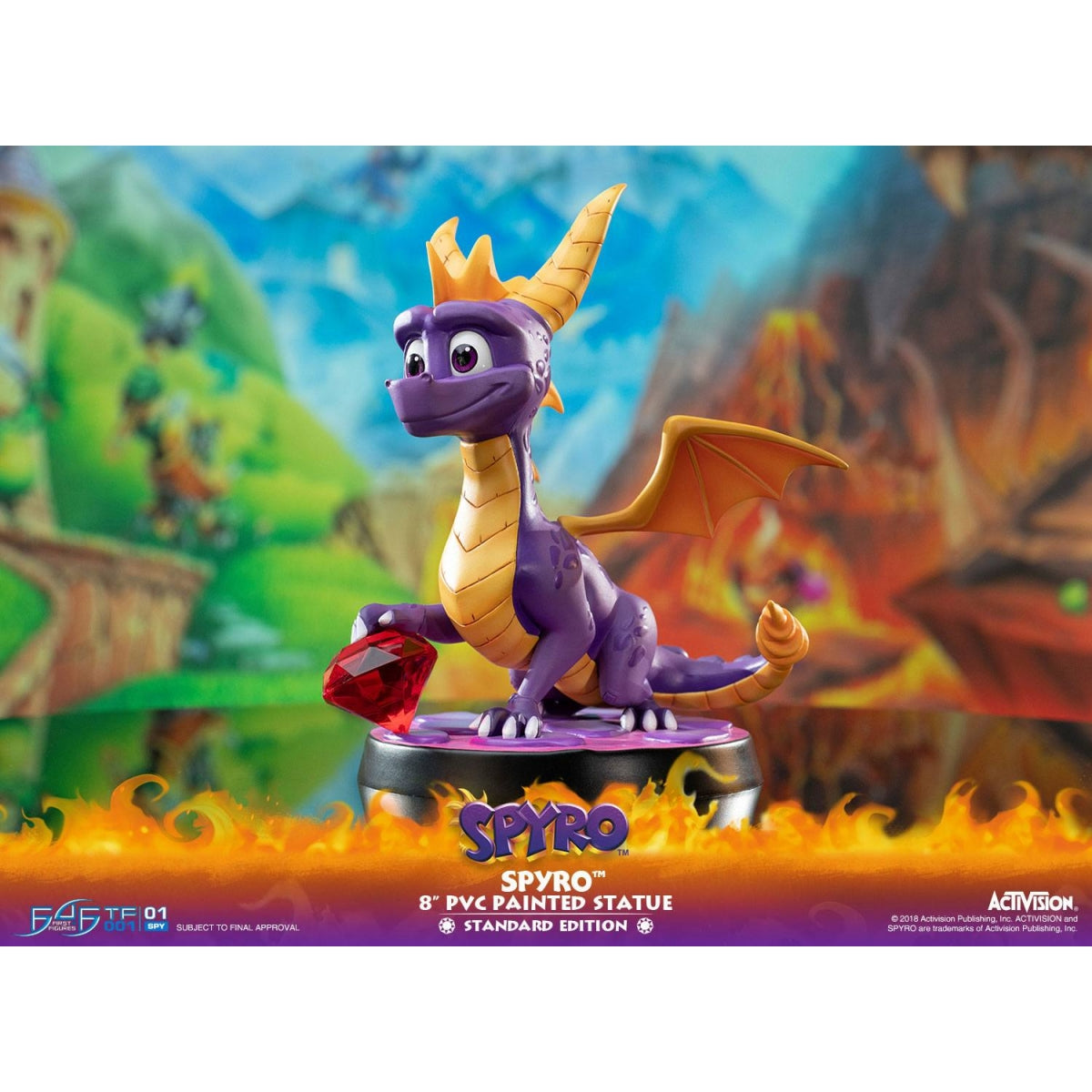 First 4 Figures - Spyro the Dragon - Spyro Statue Edition Standard 20cm - flash vidéo