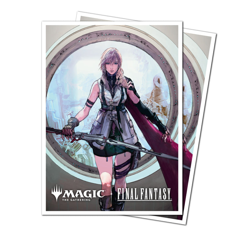 Ultra Pro - Magic: The Gathering - Universes Beyond: Final Fantasy - Pochettes de protection APEX Deck Premium Lightning, Army of One 105p.