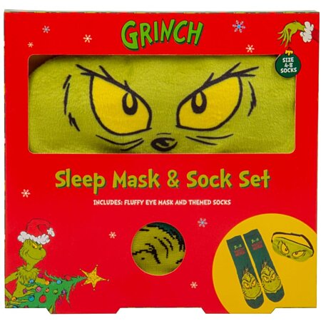 Le Grinch - Coffret Chaussettes + Masque pour les yeux - flash vidéo