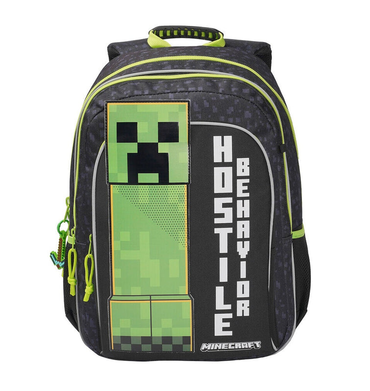 Minecraft - Sac à dos scolaire "Hostile Behavior"