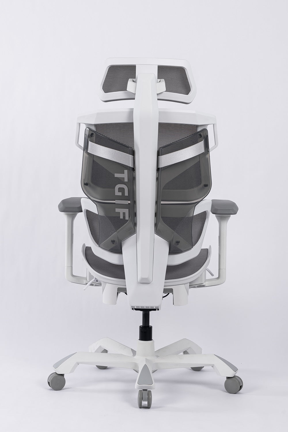 TGIF Gaming - Chaise de bureau ergonomique avec accoudoir 3D ACE Home Blanche