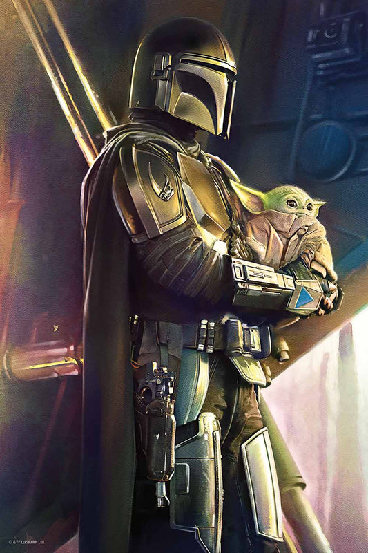 Star Wars: The Mandalorian - Puzzle lenticulaire Mando 63 pcs 46x31 cm