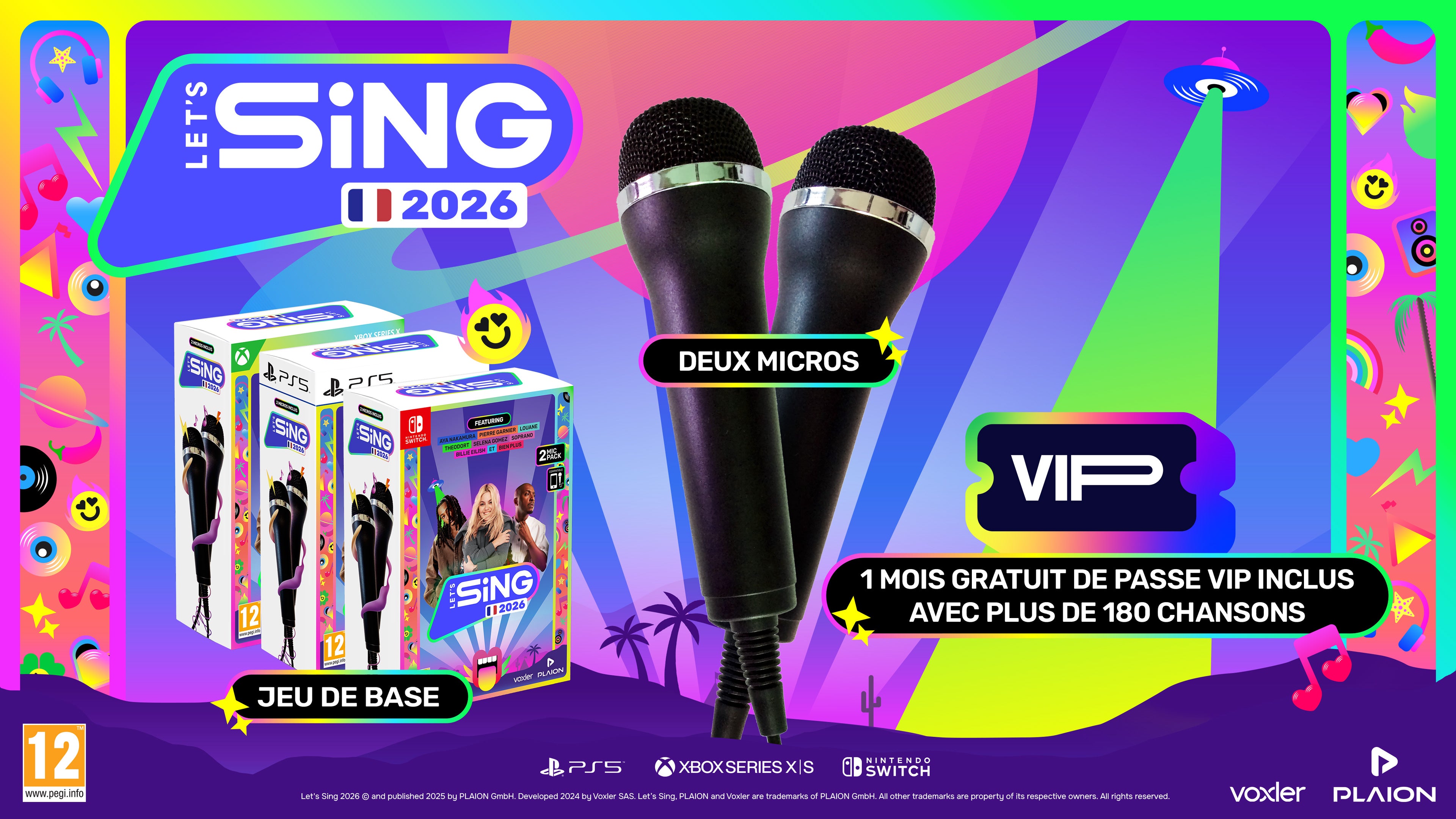 Let's Sing 2026 + 2 Microphones - Version Française