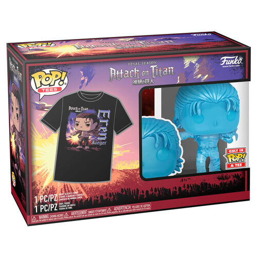 Funko Pop! & Tee: Attack on Titan - Eren (with Marks) - M - flash vidéo