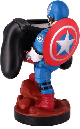 Cable Guys - Marvel - Avengers - Captain America Support Chargeur pour Téléphone et Manette - flash vidéo