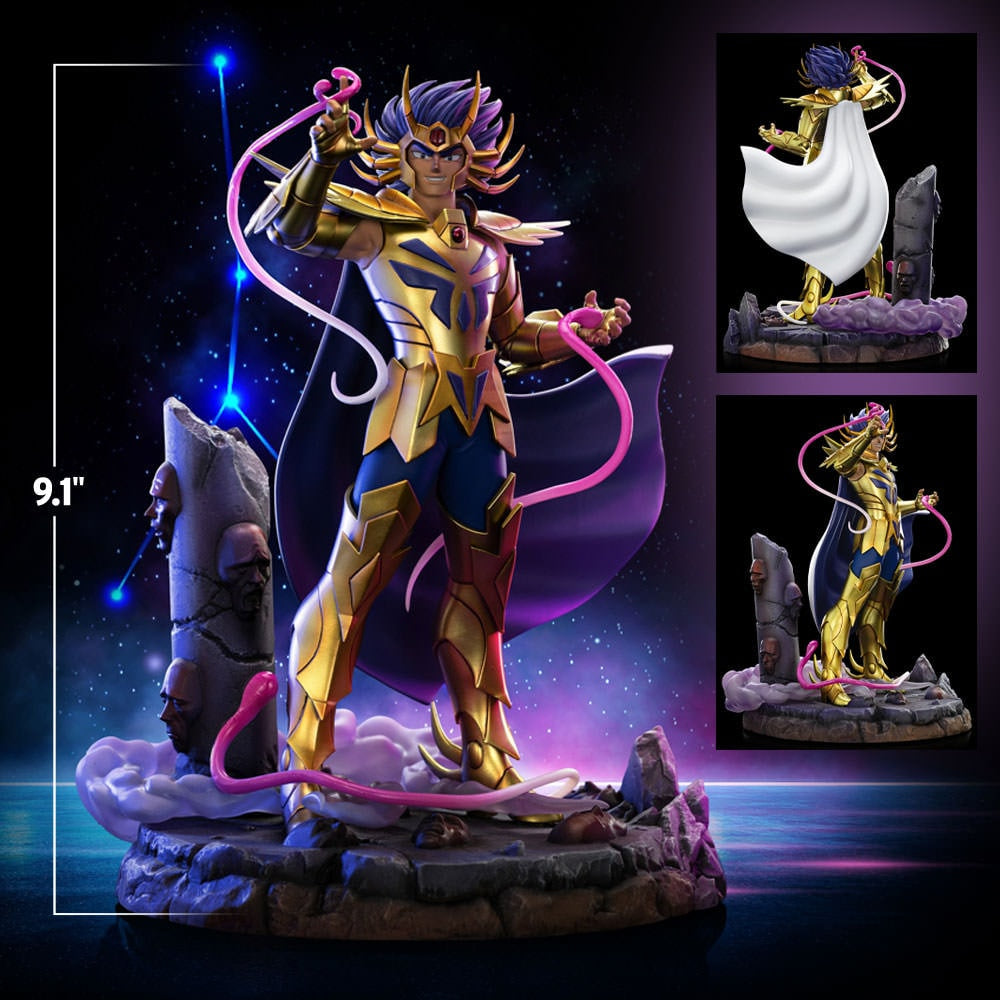 Iron Studios - Art Scale 1/10 - Saint Seiya - Cancer Deathmask Statue 23cm