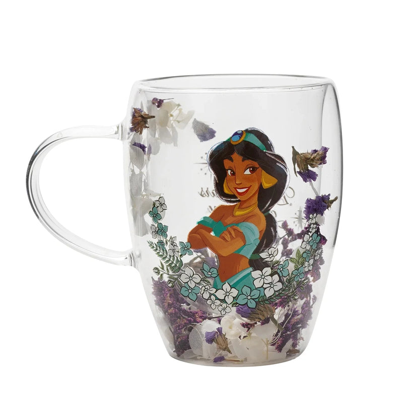 Disney - Aladdin - Mug en verre "Fleurs Séchées Jasmine" 300ml