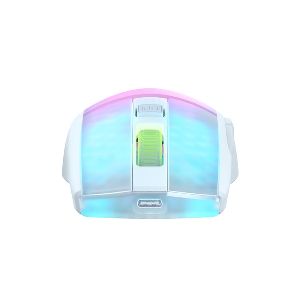 Roccat - Souris de jeu optique RGB sans-fil et légère Burst Pro Air Blanche - flash vidéo