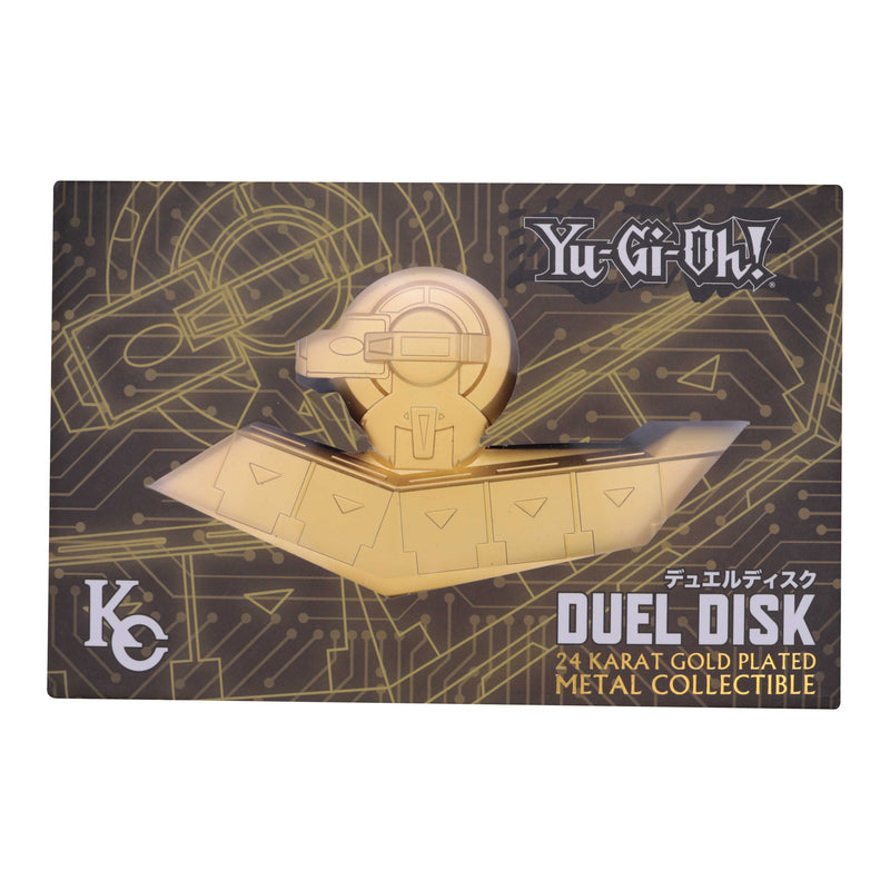 Yu-Gi-Oh! - Réplique Plaqué Or 24 Carats "Disque de Duel Mini" en Édition Limitée