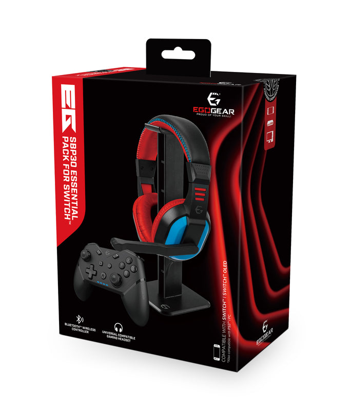 EgoGear - Pack essentiel SBP30 pour Nintendo Switch, Switch OLED, PS3 et PC