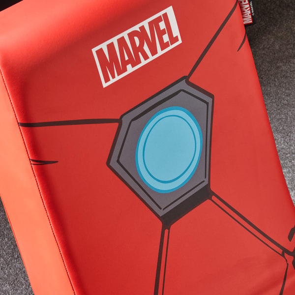 X Rocker - Siège de jeu Video Rocker Icon Marvel officiel Iron Man - flash vidéo