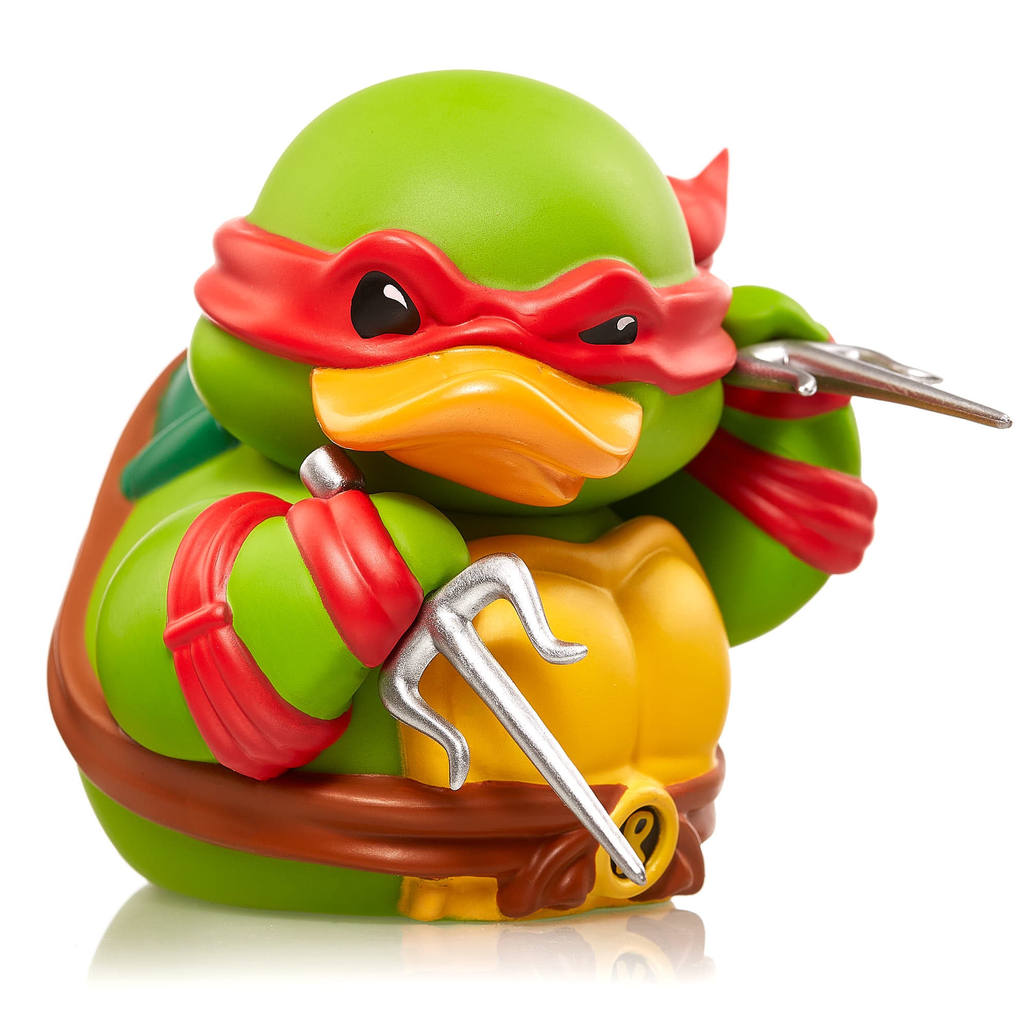 Numskull - Mini TUBBZ Canard de bain - Tortues Ninja - Raphael (Édition baignoire) - 8cm - flash vidéo