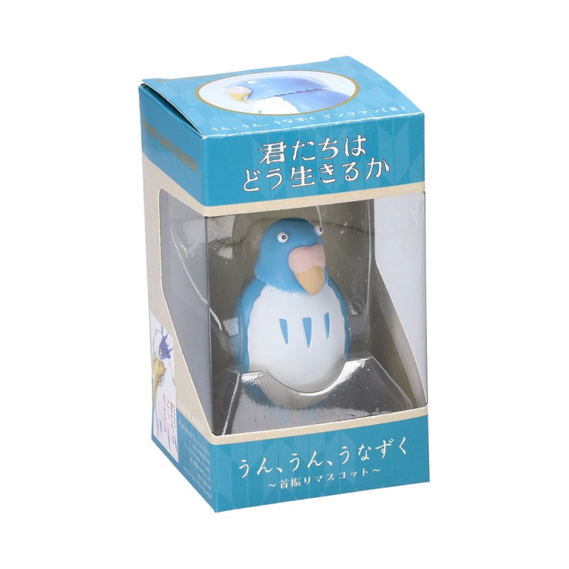 FIGURINE BOBBLE HEAD PERRUCHE BLEUE - LE GARÇON ET LE HÉRON