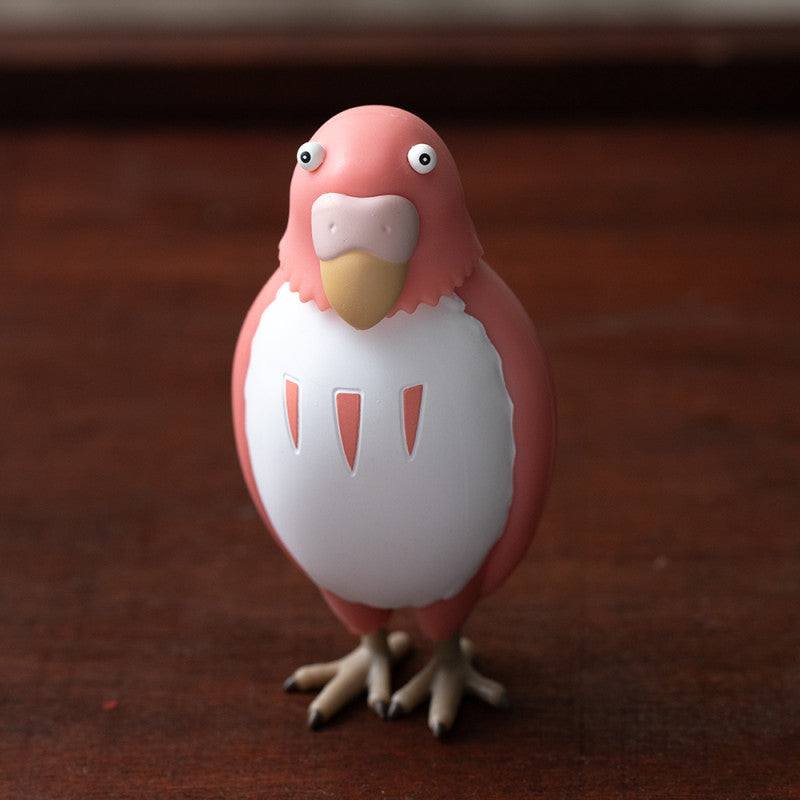 FIGURINE BOBBLE HEAD PERRUCHE ROUGE - LE GARÇON ET LE HÉRON
