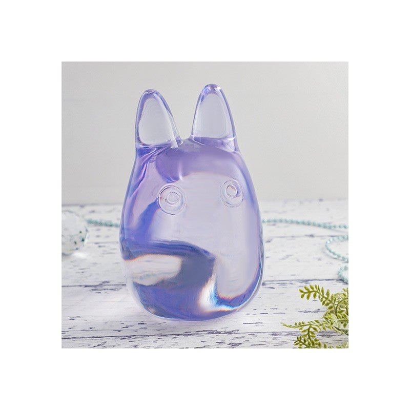 FIGURINE CRISTAL POURPRE TOTORO BLANC - MON VOISIN TOTORO