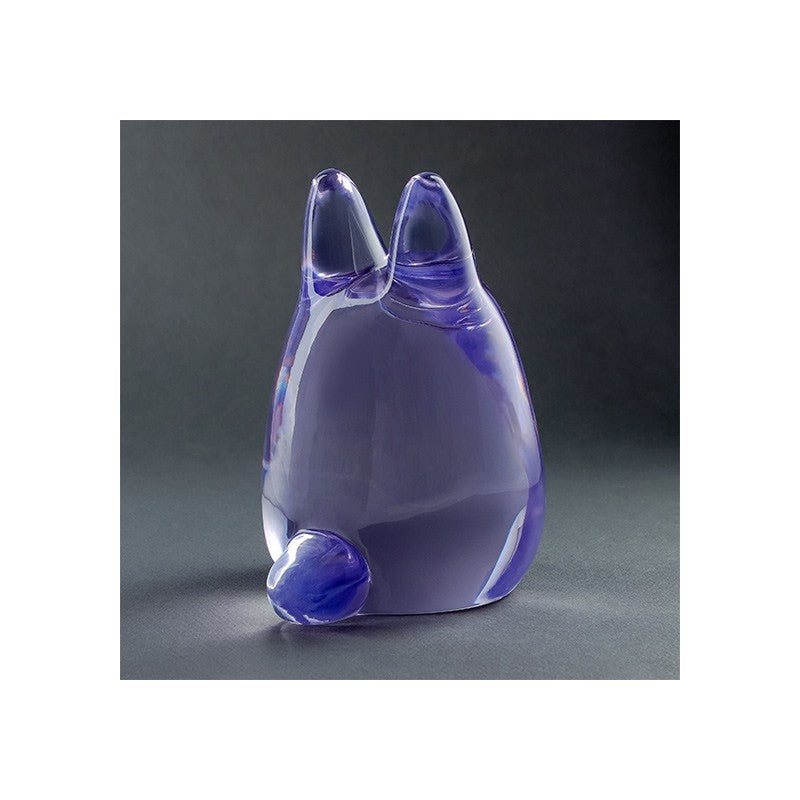 FIGURINE CRISTAL POURPRE TOTORO BLANC - MON VOISIN TOTORO