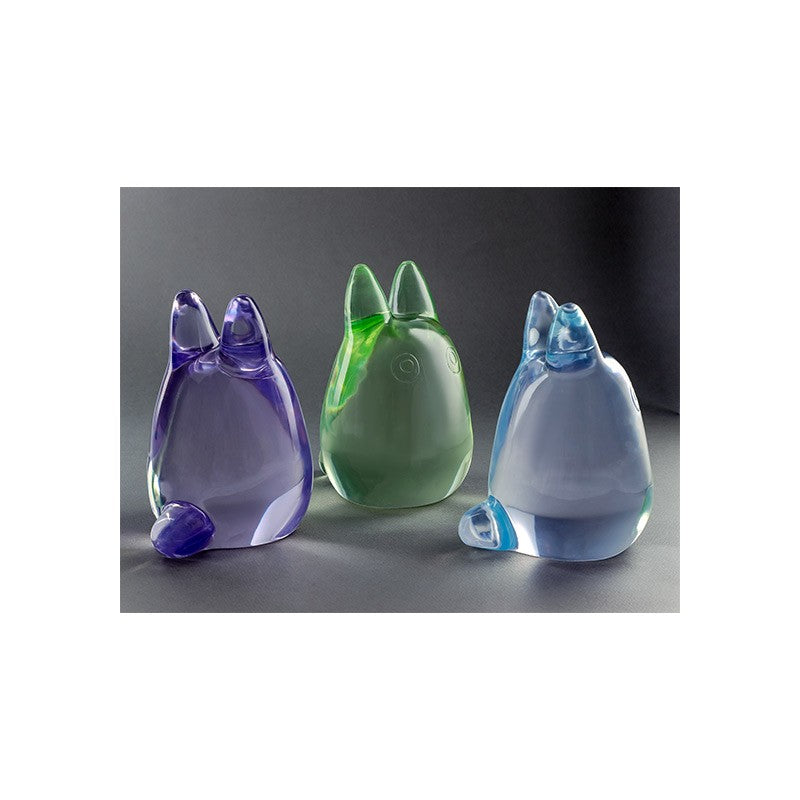 FIGURINE CRISTAL POURPRE TOTORO BLANC - MON VOISIN TOTORO