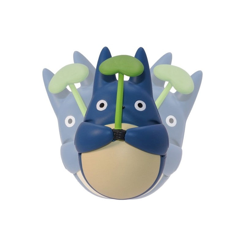 FIGURINE CULBUTO TOTORO BLEU AVEC FEUILLE - MON VOISIN TOTORO