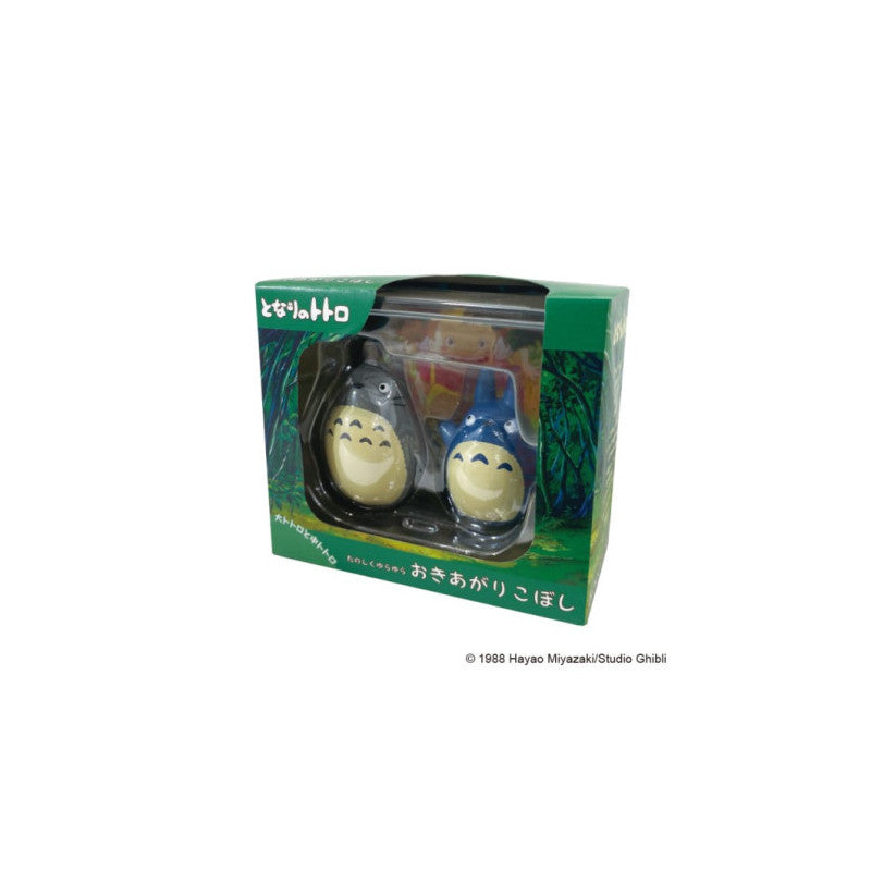 FIGURINES CULBUTO TOTORO GRIS ET BLEU - MON VOISIN TOTORO