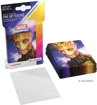 GG : 50 sleeves Marvel Champions FINE ART Groot