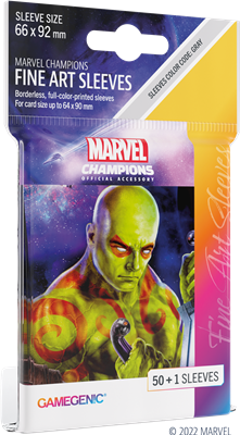 GG : 50 sleeves Marvel Champions FINE ART Drax