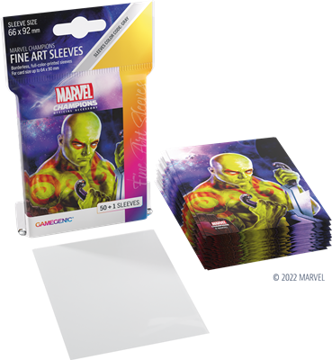 GG : 50 sleeves Marvel Champions FINE ART Drax