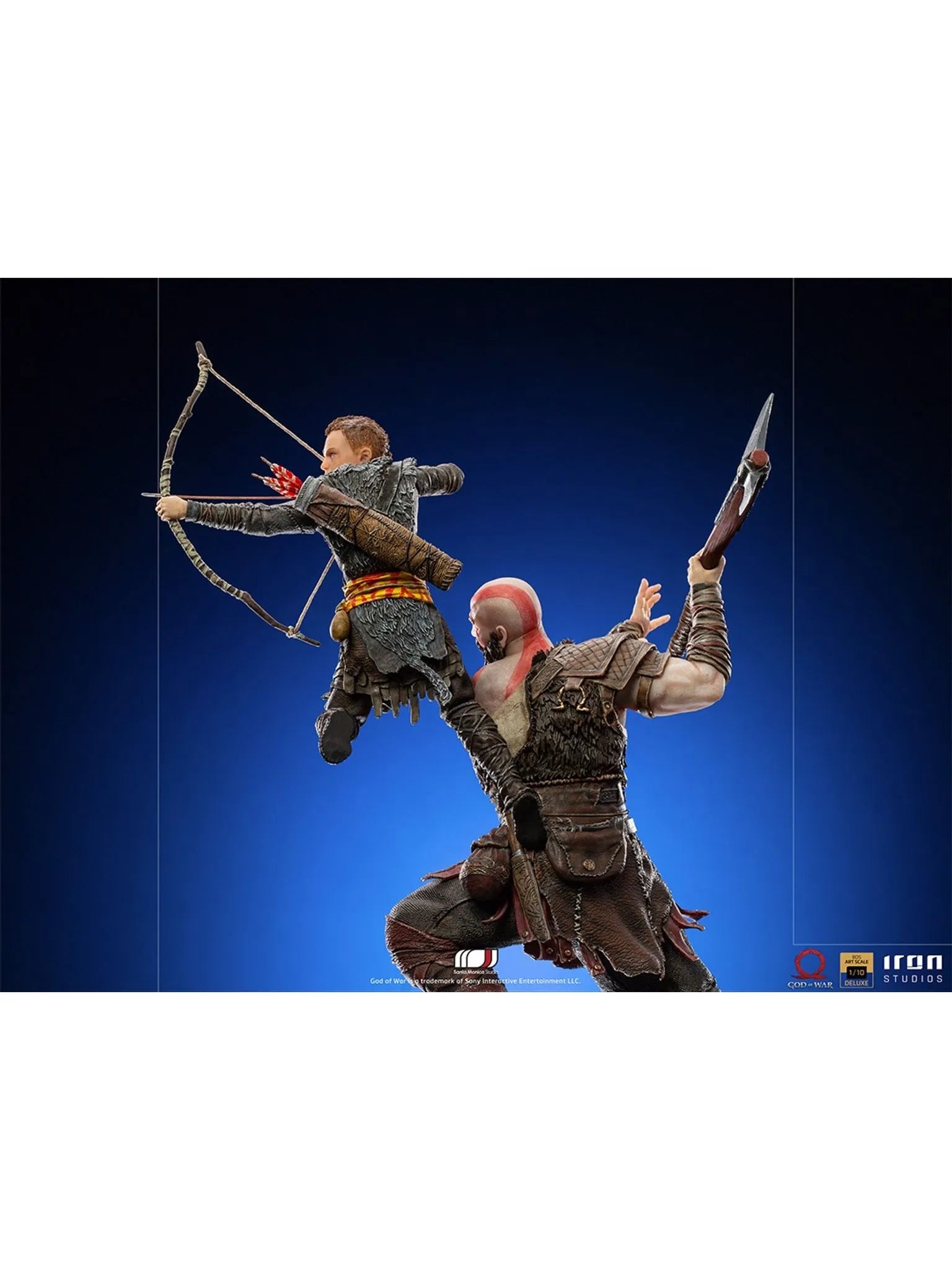 Iron Studios - BDS Arts Scale 1/10 - God of War - Kratos and Atreus Statue 34cm - flash vidéo