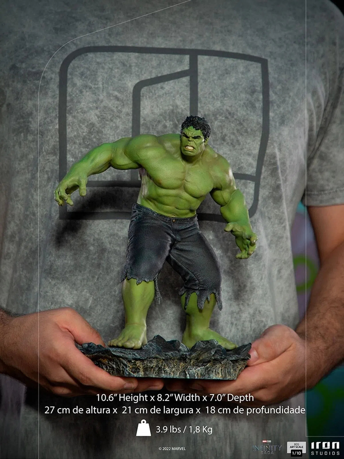 Iron Studios - BDS Arts Scale 1/10 - Marvel - Avengers: The Infinity Saga - Hulk (Battle of New-York) Statue 27cm - flash vidéo