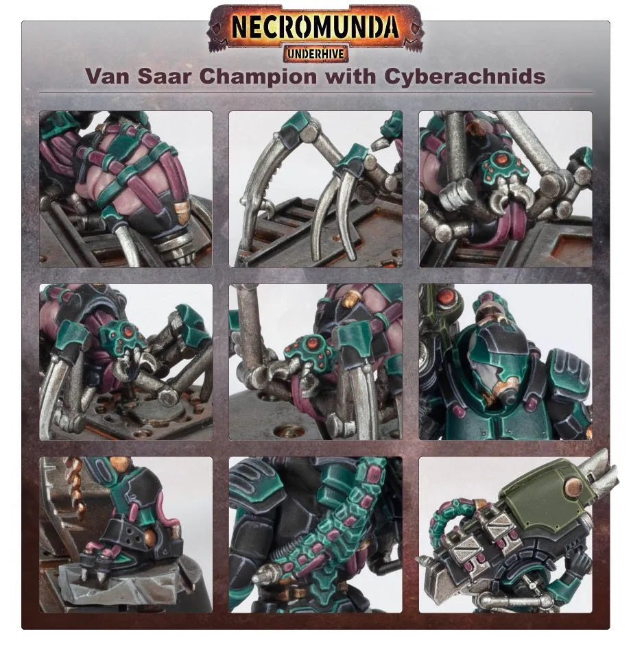 Van Saar Champion in Carapace Armour with Cyberachnids