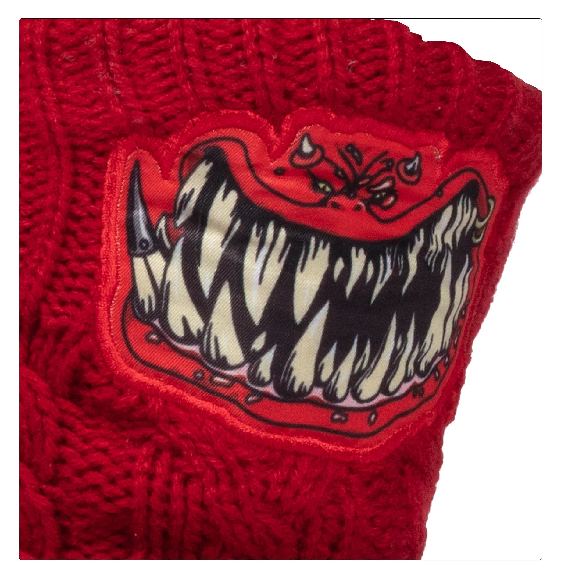 AAA: Chaussons Chaussettes à Squig Rouge
