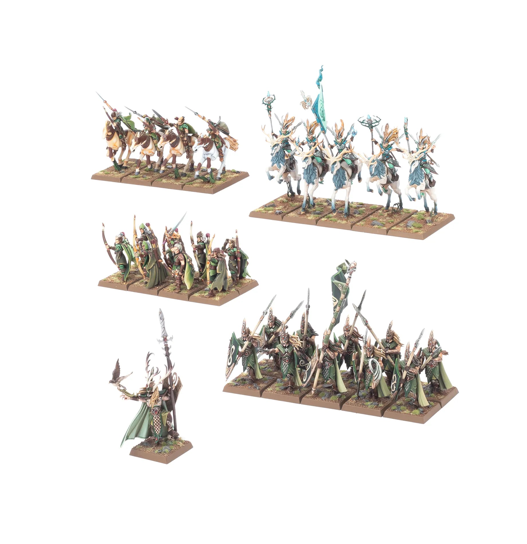 Royaumes Elfes Sylvains: Armée de Colonne de Bataille