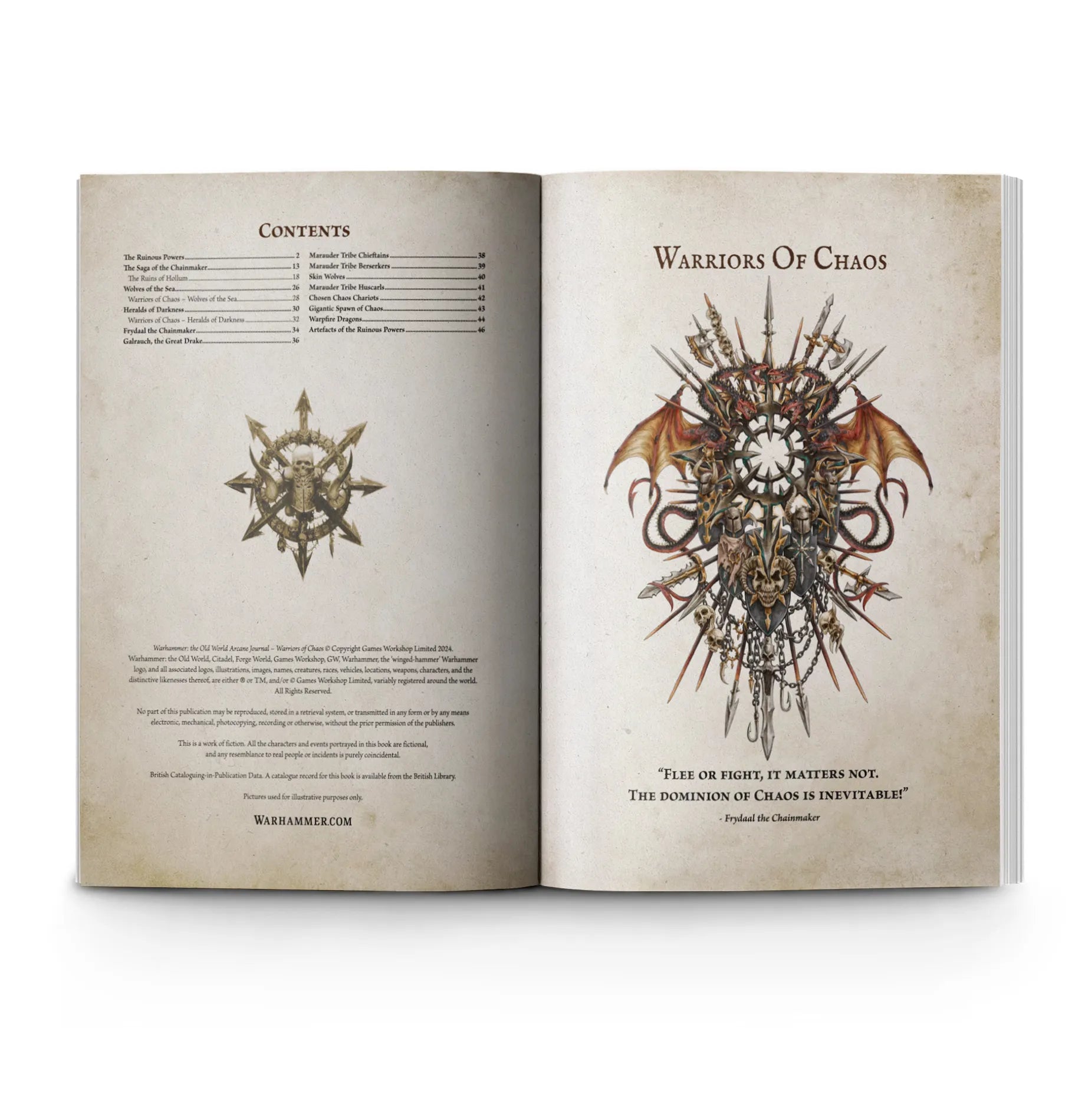 Arcane Journal: Warriors of Chaos (Anglais)