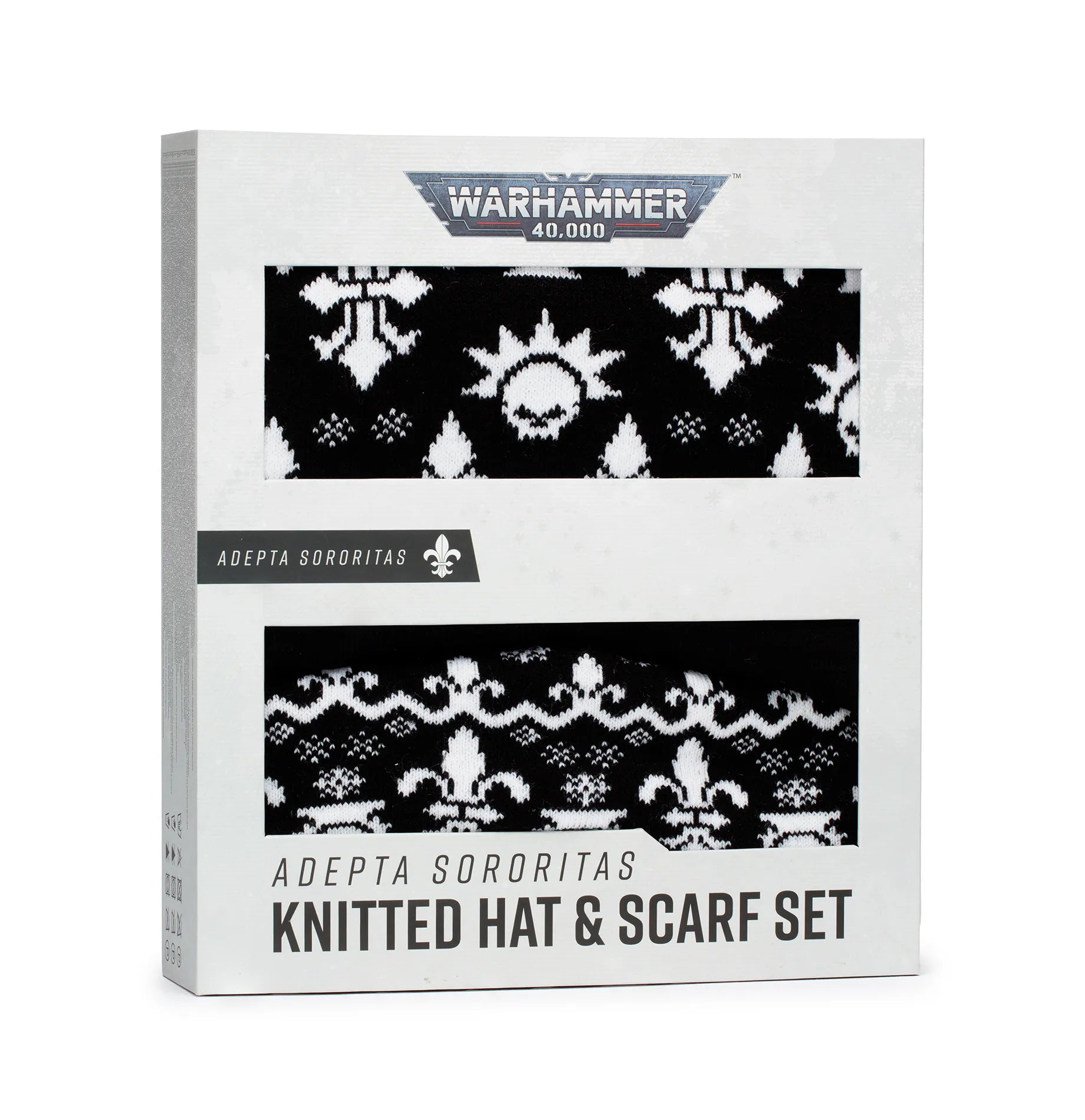 AAA: Set de Bonnet et d'Écharpe en Maille de l'Adepta Sororitas