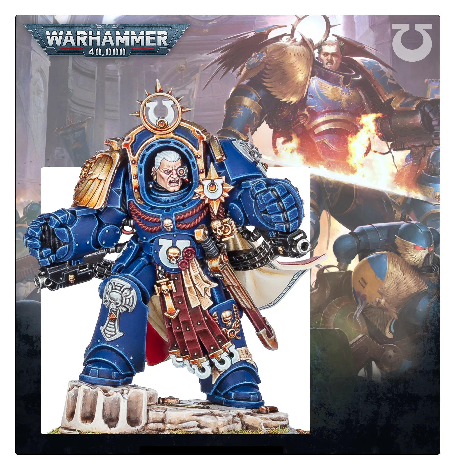 Marneus Calgar en Armure d'Antilochus