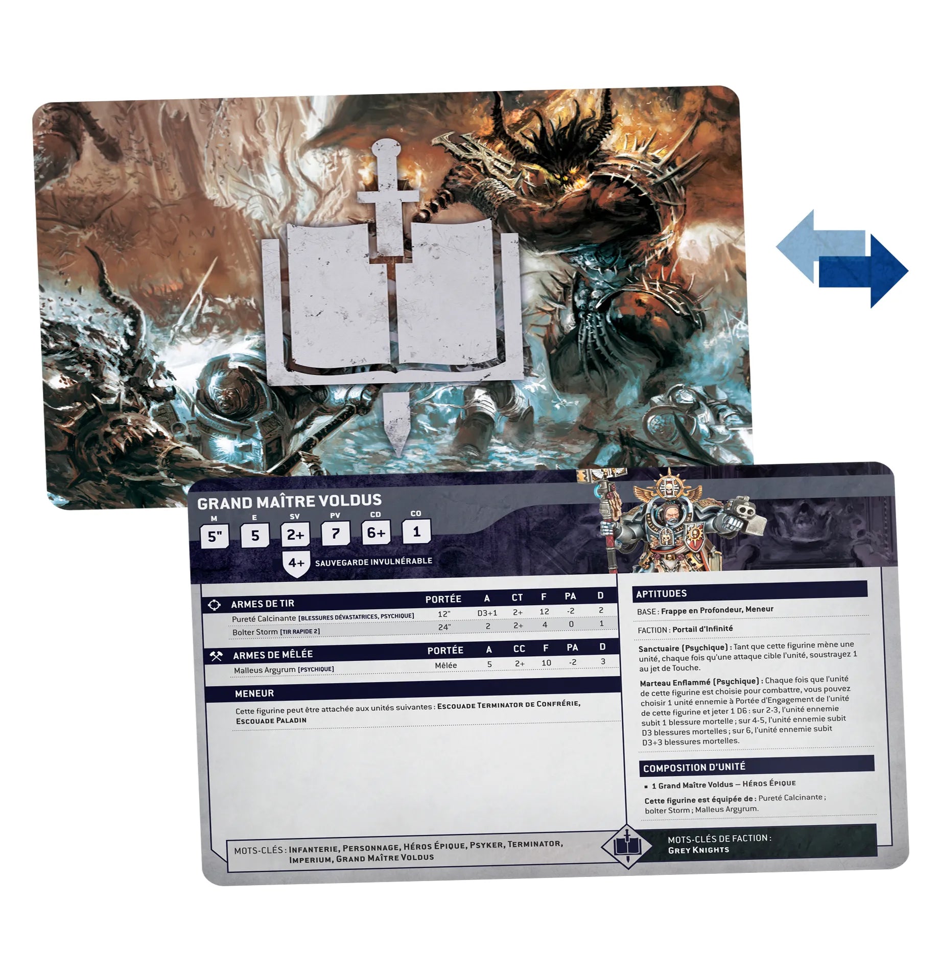 Cartes Techniques: Grey Knights
