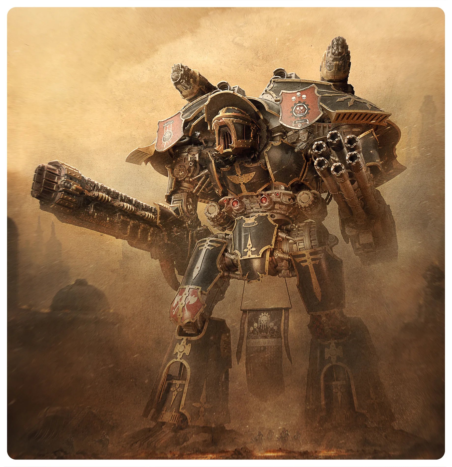 Legions Imperialis: Warlord Titan with Volkite Destructor and Macro-Gatling Blaster