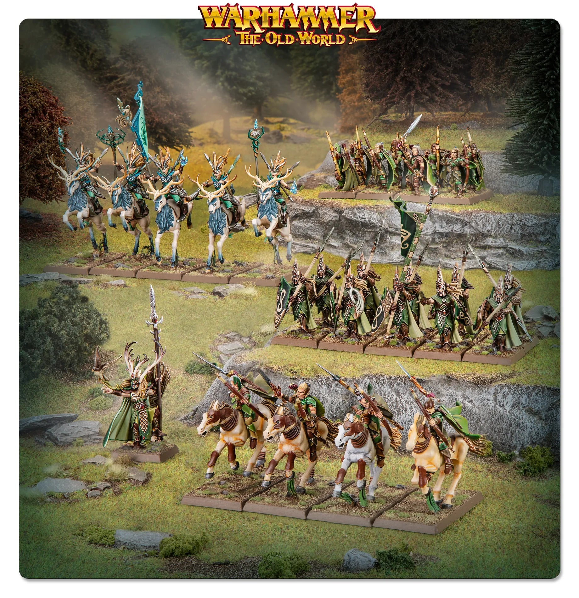 Royaumes Elfes Sylvains: Armée de Colonne de Bataille
