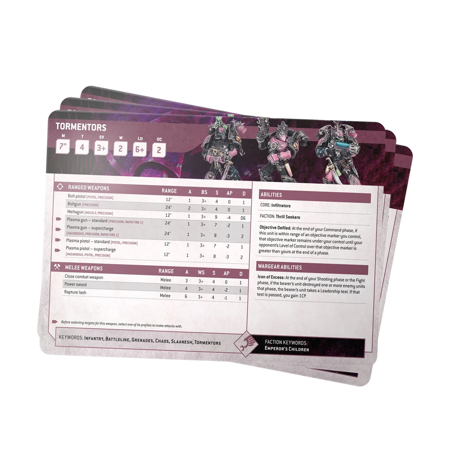 Datasheet Cards: Emperor's Children (Anglais)