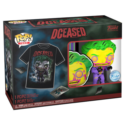 Funko Pop! & Tee: Dceased - The Joker (Blacklight) - M - flash vidéo
