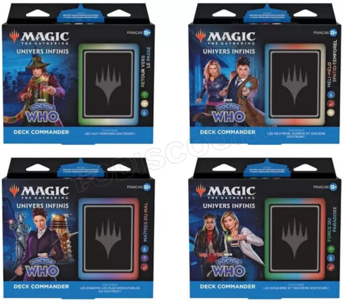 Magic: The Gathering - Assortiment de Decks Commander Doctor Who (4 Deck Commander) - flash vidéo