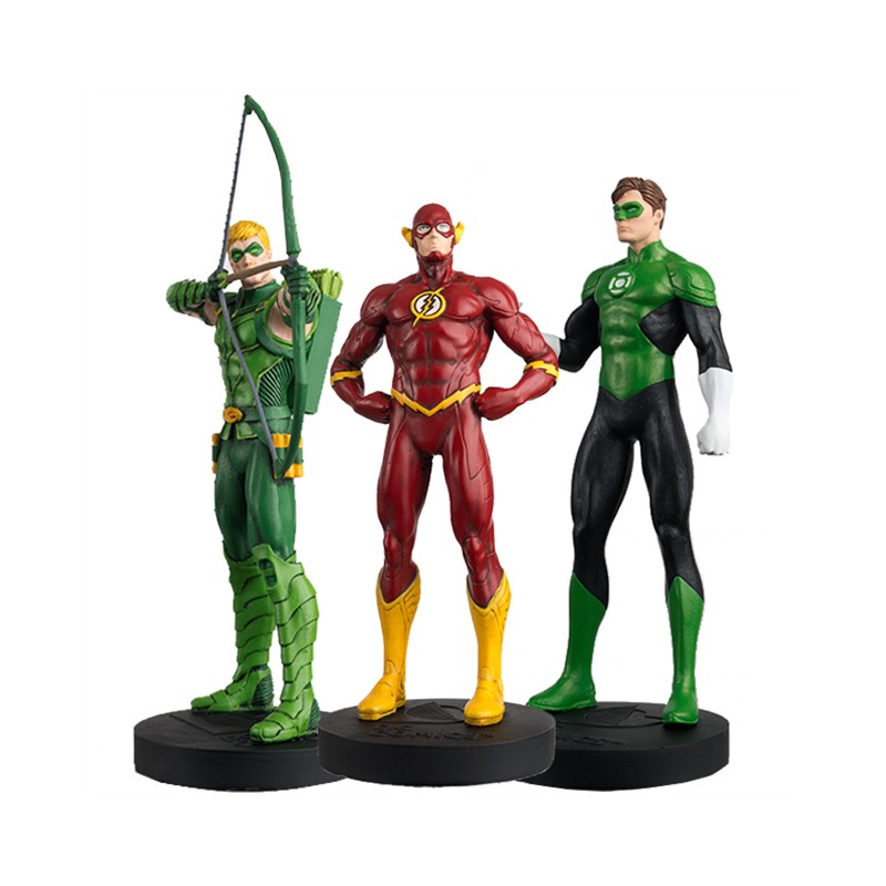 JUSTICE LEAGUE COFFRET N°2 GREEN ARROW FLASH GREEN LANTERN