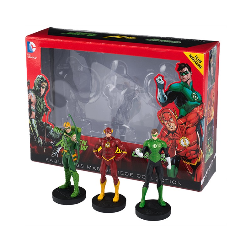 JUSTICE LEAGUE COFFRET N°2 GREEN ARROW FLASH GREEN LANTERN