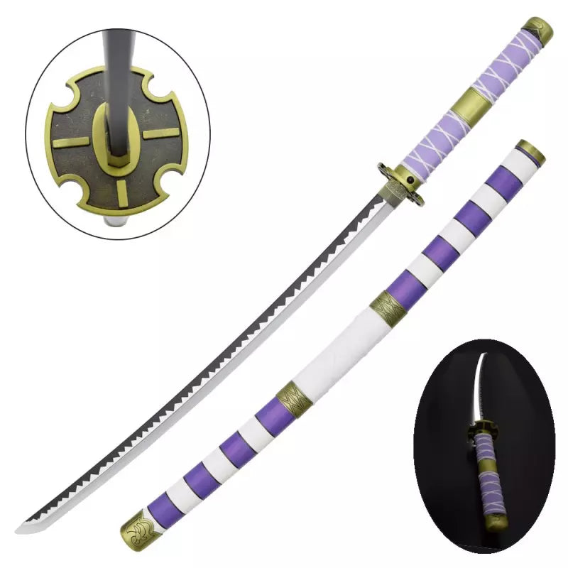 KATANA DECO LAME ACIER ET LED