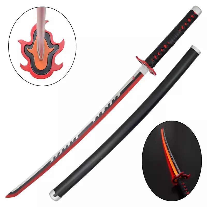 KATANA DECO LAME ACIER ET LED