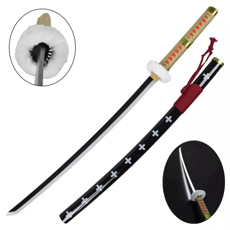 KATANA DECO LAME BAMBOU ET LED TRAFALGAR LAW