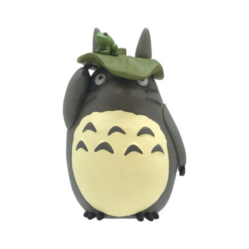 FIGURINE KUMUKUMU TOTORO GRIS AVEC FEUILLE - MON VOISIN TOTORO