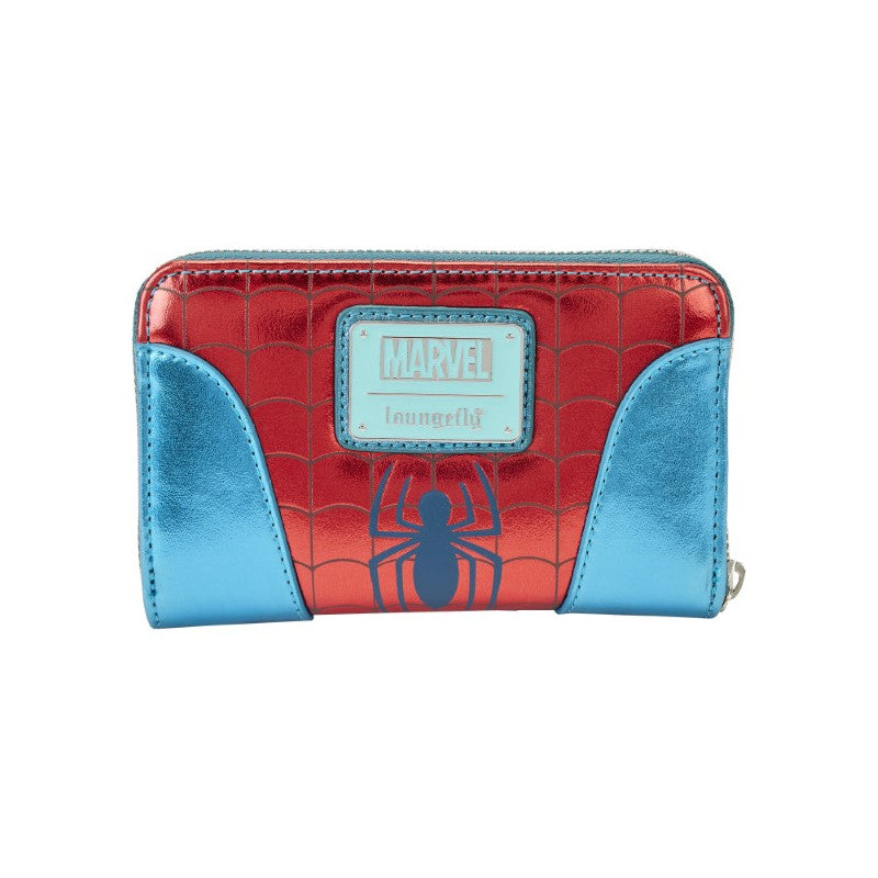 Loungefly: Marvel - Spider-Man Shine Zip Around Wallet - CONFIDENTIAL - flash vidéo