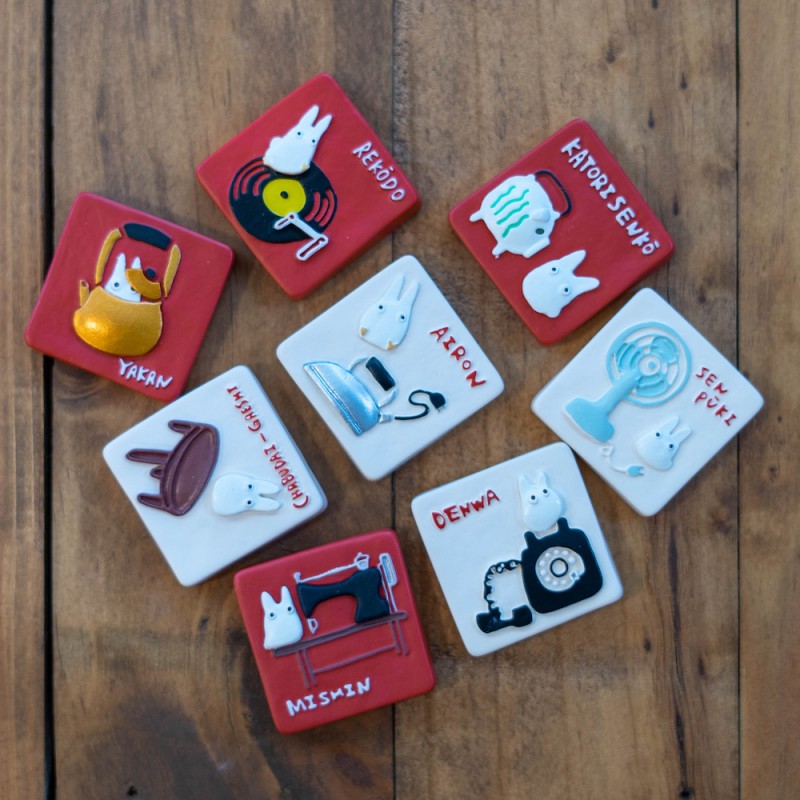 MAGNET RETRO TOTORO BLANC – MON VOISIN TOTORO