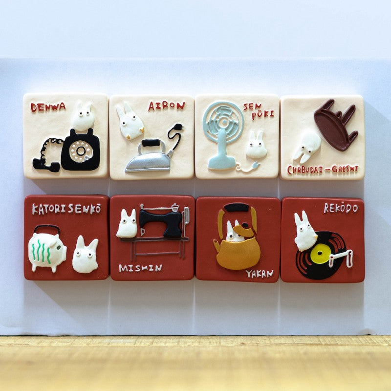 MAGNET RETRO TOTORO BLANC – MON VOISIN TOTORO